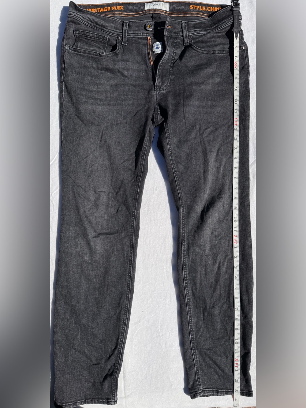 Brax Chris Slim Jeans - Washed vintage Charcoal Finish